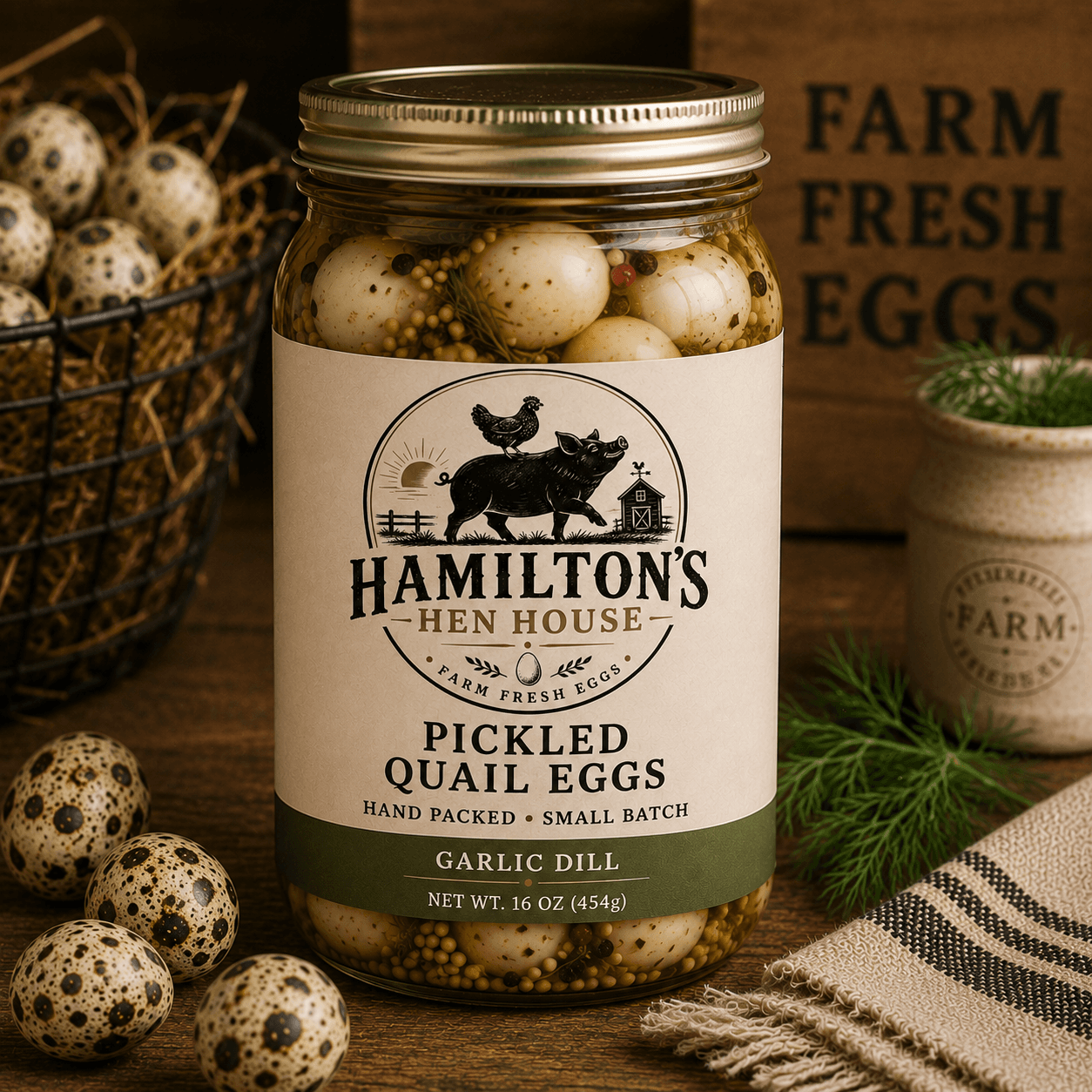 Pickled Quail Eggs